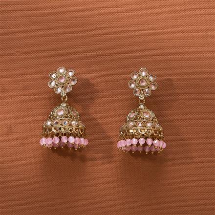 Antique Jhumki With Mehndi Plating