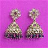 Antique Jhumki With Mehndi Plating