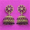 Antique Jhumki With Mehndi Plating