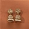 Antique Jhumki With Mehndi Plating
