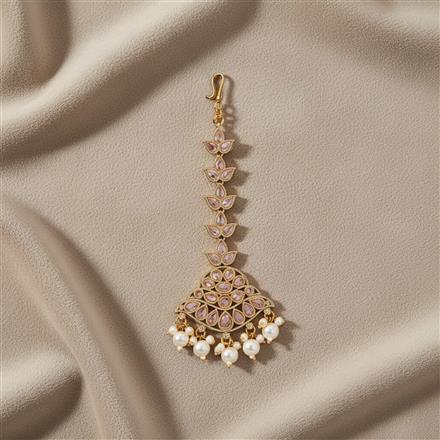 Antique Moti Tikka With Gold Plating