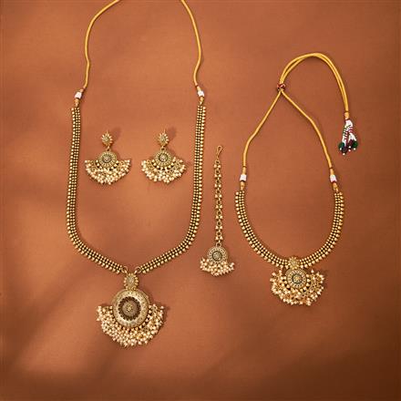 Antique Combo Necklace Set With Gold Plating