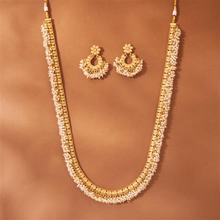 Antique Moti Necklace With Gold Plating