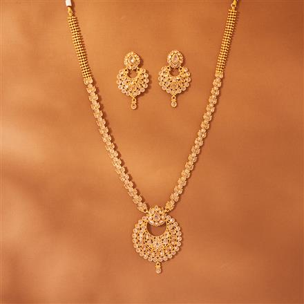 Antique Long Necklace With Gold Plating