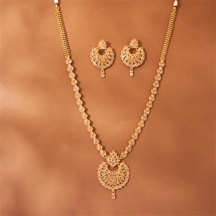 Antique Long Necklace With Gold Plating
