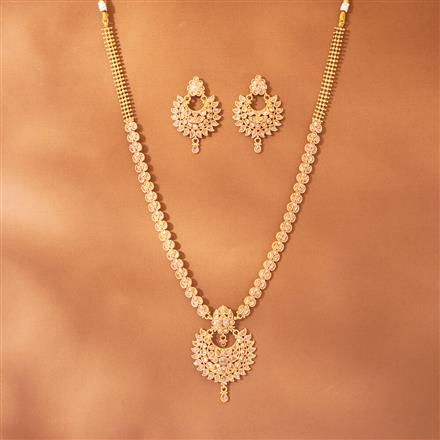 Antique Long Necklace With Gold Plating
