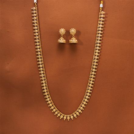 Antique Long Necklace With Gold Plating