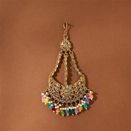 Antique Pearl Pasa With Mehndi Plating