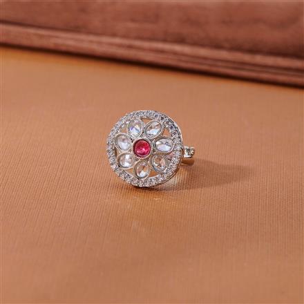 Antique Adjustable Ring With Rhodium Plating