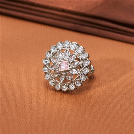 Antique Adjustable Ring With Rhodium Plating