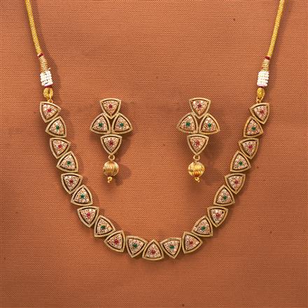 Antique Classic Necklace With Gold Plating