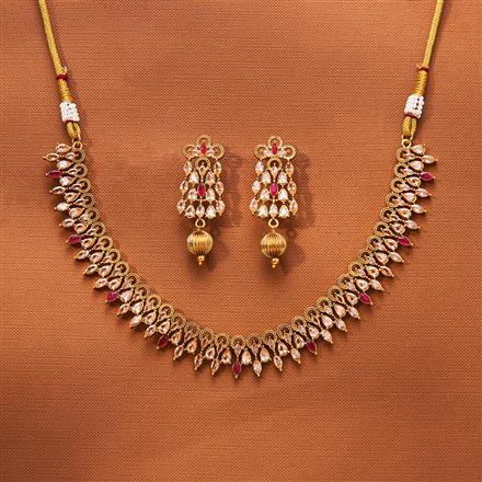 Antique Classic Necklace With Gold Plating