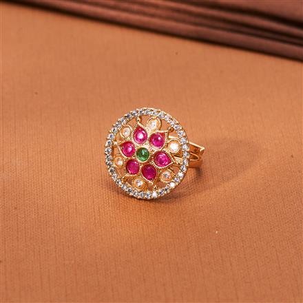 Antique Adjustable Ring With Gold Plating