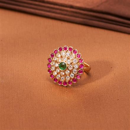 Antique Adjustable Ring With Gold Plating
