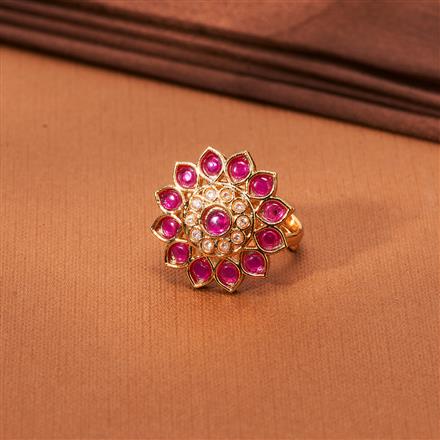 Antique Adjustable Ring With Gold Plating