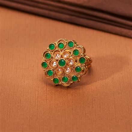 Antique Adjustable Ring With Gold Plating