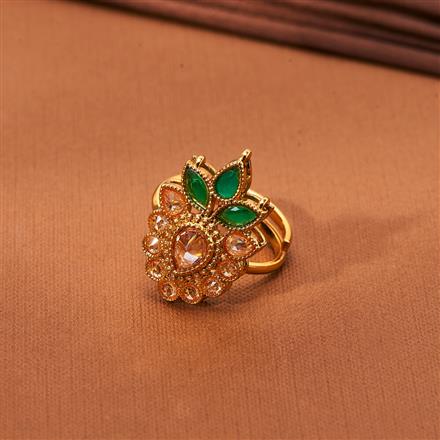 Antique Adjustable Ring With Gold Plating