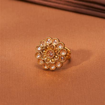 Antique Adjustable Ring With Gold Plating