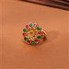 Antique Adjustable Ring With Gold Plating