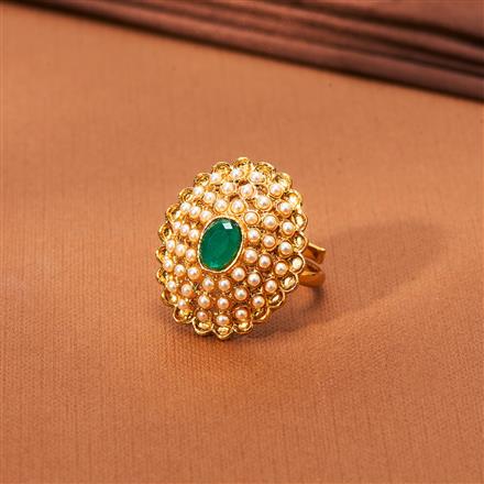 Antique Adjustable Ring With Gold Plating