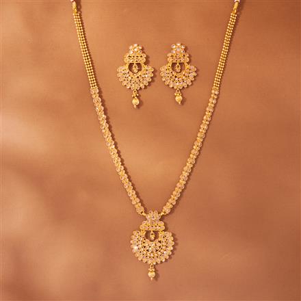 Antique Long Necklace With Gold Plating