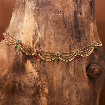 Antique Moti Belt With Gold Plating