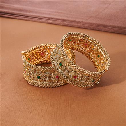 Antique Openable Bangles With Gold Plating