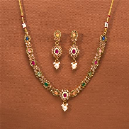 Antique Classic Necklace With Gold Plating