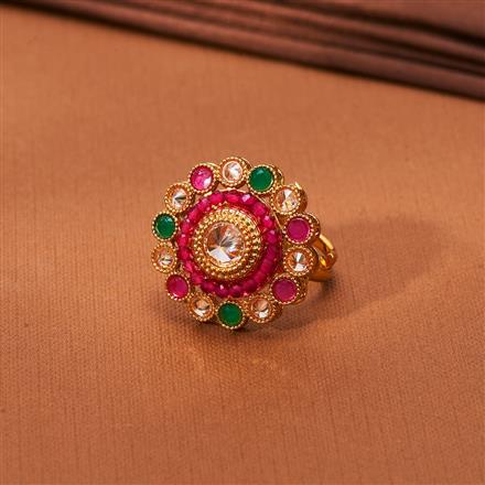 Antique Adjustable Ring With Gold Plating