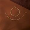 Antique Plain Gold Payal With Gold Plating