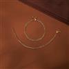 Antique Plain Gold Payal With Gold Plating