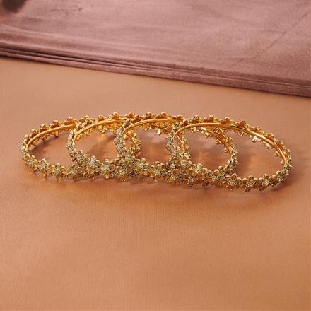 Antique Plain Gold Bangles With Gold Plating