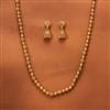 Antique Plain Gold Mala Necklace With Gold Plating