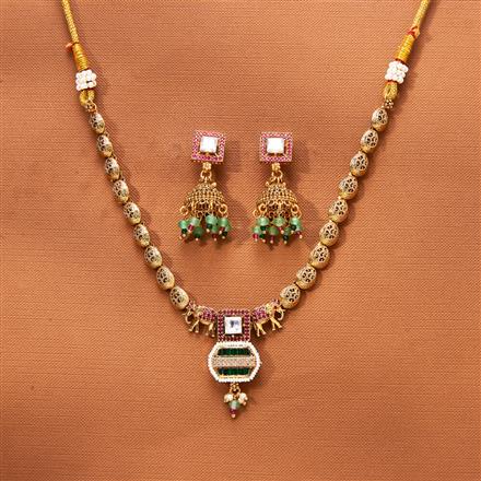 Antique Classic Necklace With Gold Plating