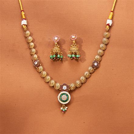 Antique Classic Necklace With Gold Plating