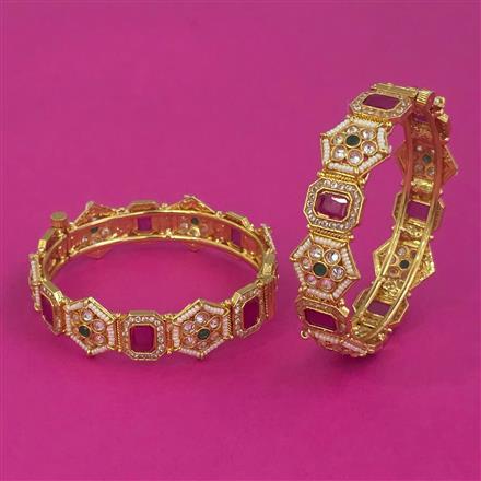 Antique Openable Bangles With Gold Plating