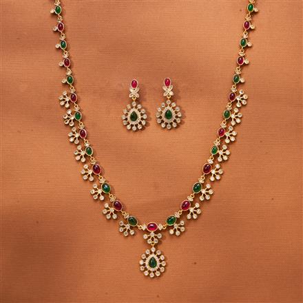 Antique Classic Necklace With Matte Gold Plating