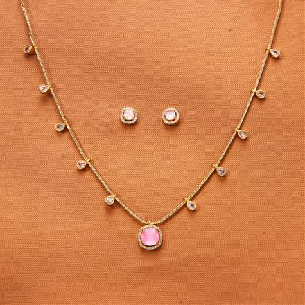 Antique Classic Necklace With Matte Gold Plating