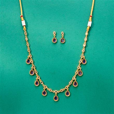 Antique Classic Necklace With Matte Gold Plating
