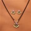 Antique Pearl Mangalsutra With Matte Gold Plating