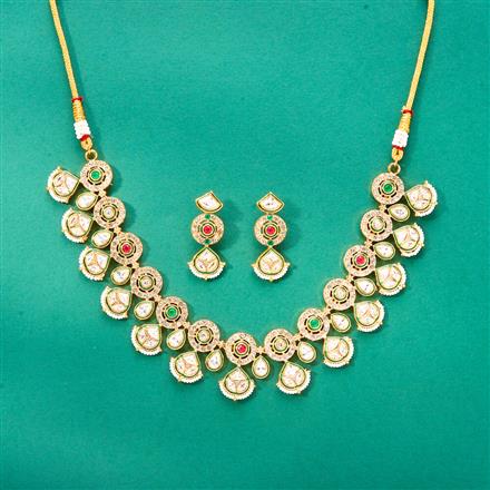 Antique Meenakari Necklace With Gold Plating