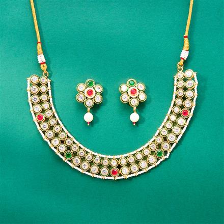 Antique Meenakari Necklace With Gold Plating