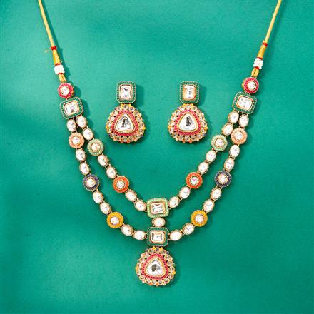 Antique Classic Necklace With Mehndi Plating