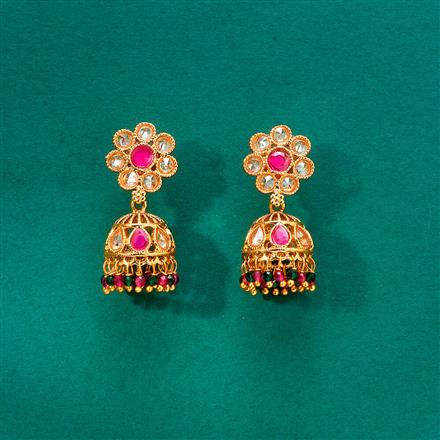 Antique Jhumki With Gold Plating