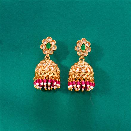 Antique Jhumki With Gold Plating