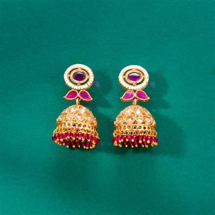 Antique Jhumki With Gold Plating