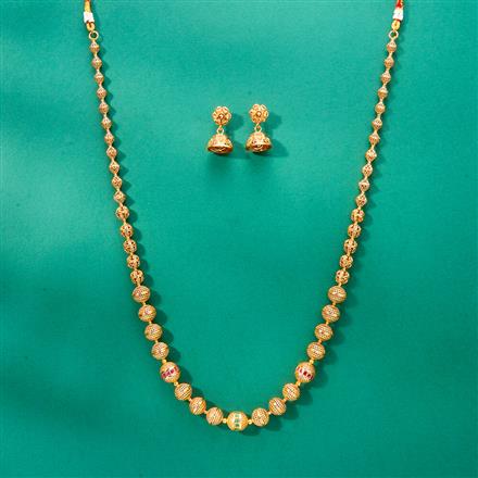 Antique Mala Necklace With Gold Plating