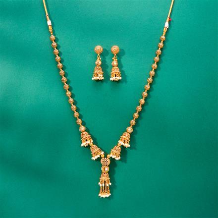 Antique Mala Necklace With Gold Plating