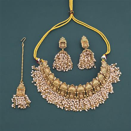 Antique Mukut With Gold Plating