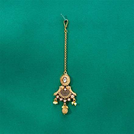 Antique Classic Tikka With Matte Gold Plating